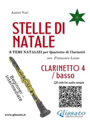 cover image of Stelle di Natale--Quartetto di Clarinetti (CLARINETTO 4/BASSO)